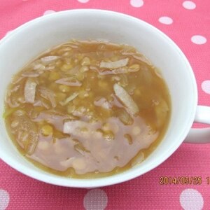 お腹に優しい☆レンズ豆の簡単スープ♪
